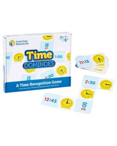 Learning Resources Time Dominoes - Idő dominó óra tanuláshoz