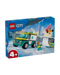 LEGO® City 60403 Mentőautó és snowboardos