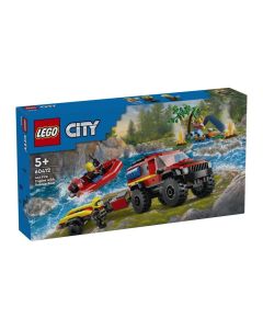 LEGO® City 60412 4x4 tűzoltóautó mentőcsónakkal