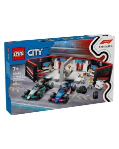 LEGO® City 60444 F1-es garázs, Mercedes-AMG és Alpine autók
