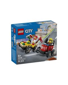 LEGO® City 60458 Pizzásautó vs. tűzoltóautó, versenyautós csomag