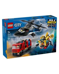 LEGO® City 60462 Helikopter, tűzoltóautó és tengeralattjáró egy csomagban