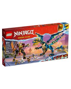 LEGO® Ninjago 71796 Elemi sárkányok vs. A császárnő robotja