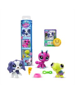 Littlest Pet Shop S3 3 db-os figura henger csomag - Backyard Pets