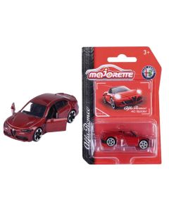 Majorette Alfa Romeo Premium kisautó, Alfa Romeo Giulia Quadrifoglio, sötétvörös
