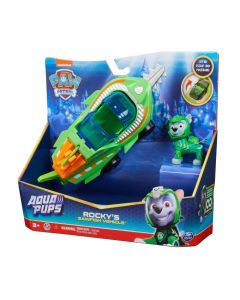 Mancs őrjárat Aqua Pups figura járművel - Rocky
