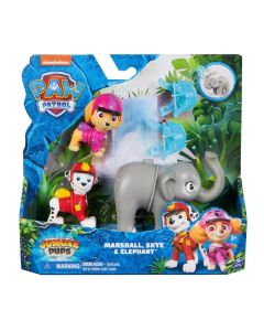 Mancs őrjárat Jungle Pups figurák - Marshall, Skye & Elephant