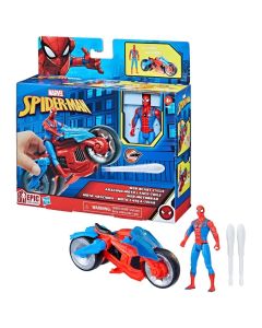 Marvel Pókember hálólövő motor 10 cm-es figurával