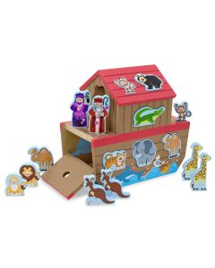 Melissa & Doug Fa Készségfejlesztő játék, Noé bárkája formaegyeztető játék