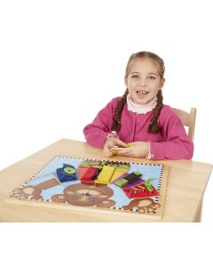 Melissa & Doug Készségfejlesztő játék, Tanuló maci, öltözködés