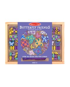 Melissa & Doug Kreatív játék, Fa gyöngy szett, pillangó