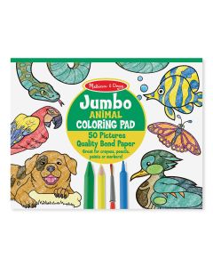 Melissa & Doug Kreatív játék, Jumbo színező, állatok