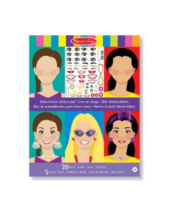 Melissa & Doug, kreatív játék, készíts arcot matrica készlet