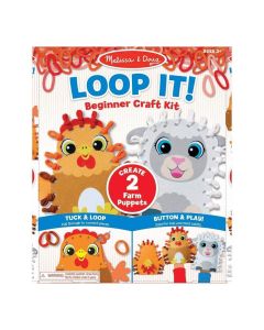 Melissa & Doug Kreatív játék kezdőknek, Hurkold! - farmállatka bábok