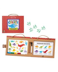 Melissa & Doug Kreatív játék, Letörölhető rajz és mágneses játékkészlet, dínók