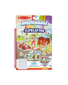 Melissa & Doug kreatív játék, újrahasználható matrica füzet, Mancs Őrjárat - Küldetések