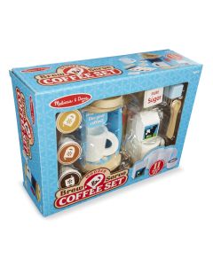 Melissa & Doug Sütés-főzés, Fa kávéfőző szett