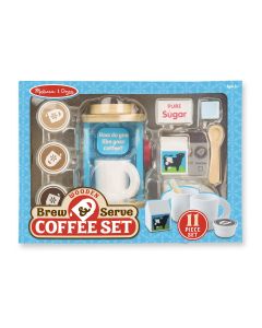 Melissa & Doug Sütés-főzés, Fa kávéfőző szett