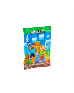 Minecraft mini figura kulcstartó tasakban, 1 db - többféle