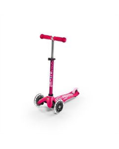 Mini Micro Deluxe LED gyerek roller világító kerékkel, pink
