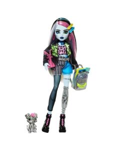 Monster High Szörnyen új baba kiskedvenccel - Frankie Stein