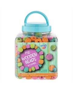 Moxy FSC fa gyöngyök 4 zsinórral - vidám színek