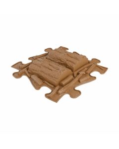 Muffik ortopédiai puzzle - kemény farönkök, barna, 1 db