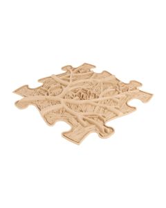 Muffik ortopédiai puzzle - kemény gyökerek, bézs, 1 db
