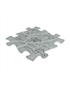Muffik ortopédiai puzzle - puha gyökerek, szürke, 1 db