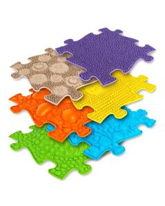 Muffik ortopédiai puzzle szőnyeg - Bébi készlet, A változat, 6 db