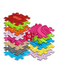 Muffik ortopédiai puzzle szőnyeg - nagy készlet 1-es verzió, 13 db