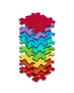 Muffik ortopédiai puzzle szőnyeg - Szivárvány készlet, 8 db