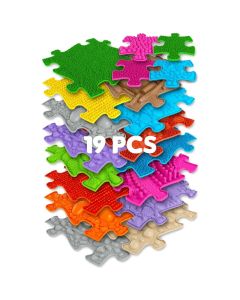 Muffik ortopédiai puzzle szőnyeg - XXL csomag, A változat, 19 db