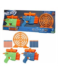 Nerf Elite 2.0 Face Off Target Set szivacslövő fegyver szett 12 db tölténnyel