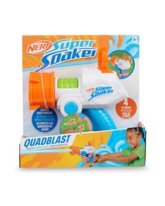 Nerf QuadBlast tömlőre csatlakoztatható vízipisztoly