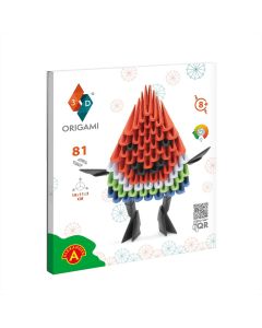 Origami 3D Görögdinnye papírhajtogatós építőjáték