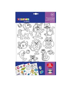 Playbox Színezhető matricák, 10 matricív