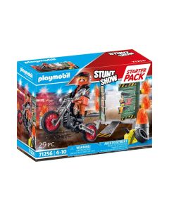 PLAYMOBIL® 71256 Starter Pack - Kaszkadőr motorral és tüzes karikával