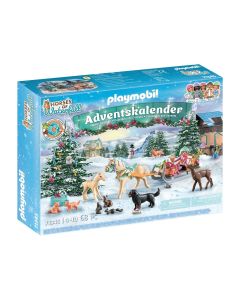 PLAYMOBIL® 71345 Lovas adventi naptár: Karácsonyi szánkózás