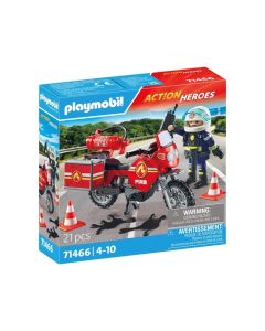 PLAYMOBIL® 71466 Motoros tűzoltó olajfoltokkal