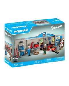 PLAYMOBIL® 71620 60-as évekbeli Vespa garázs