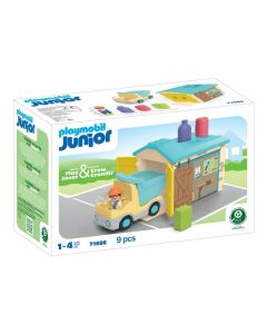 PLAYMOBIL® 71686 JUNIOR Teherautó formaválogató garázzsal