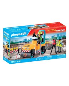 PLAYMOBIL® 71751 Útépítés úthengerrel és földmérővel