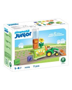 PLAYMOBIL® 71773 JUNIOR traktor megrakható és üríthető platóval