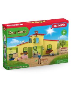 Schleich 42605 Nagy farm istálló állatokkal