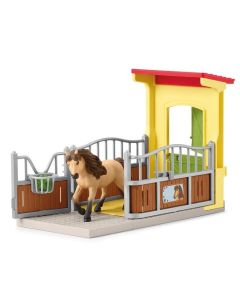 Schleich 42609 Istállóállás Izlandi póni ménnel