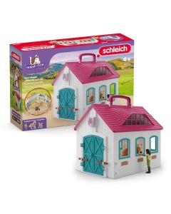 Schleich 42703 Horse Club hordozható nyitott istálló