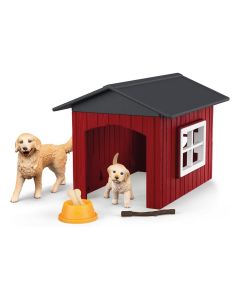 Schleich 42722 Kutyakennel Golden Retrieverekkel