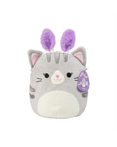 Squishmallows - Tally, a szürke cica nyuszi fülekkel 20 cm