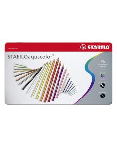 Stabilo Aquacolor színesceruza szett, fém dobozban, 36 db-os